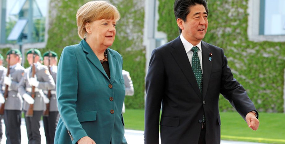 Ангела Меркель и Синдзо Абэ / Фото: eer.ru