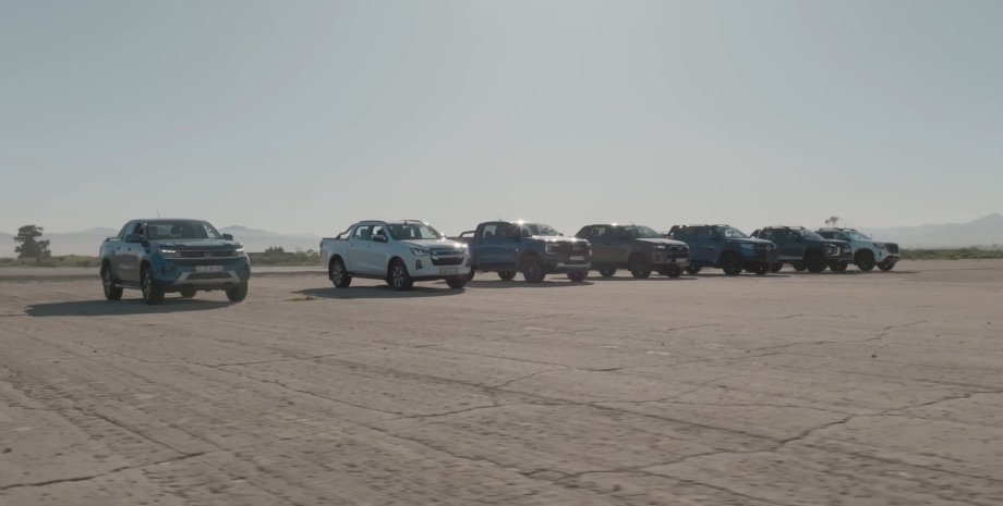 Форд Ranger, Volkswagen Amarok, Isuzu D-Max, Toyota Hilux, Nissan Navara, Mitsubishi Triton, Great Wall Motors P-Series