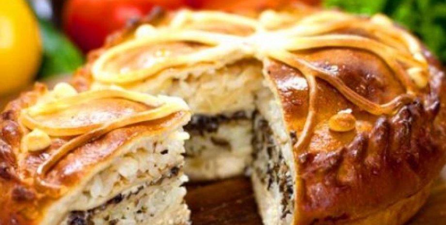 Курник курник класичний рецепт, українська кухня, рецепт курника, рецепт багатошарового курника, як приготувати курник