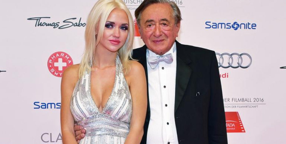 Миллиардер с молодой женой, Рихард Люгнер, миллиардер, был шесть раз женат, жена младше на 57 лет, модель Playboy, ищет жену