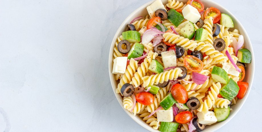 салат с макаронами, кулинарные рецепты