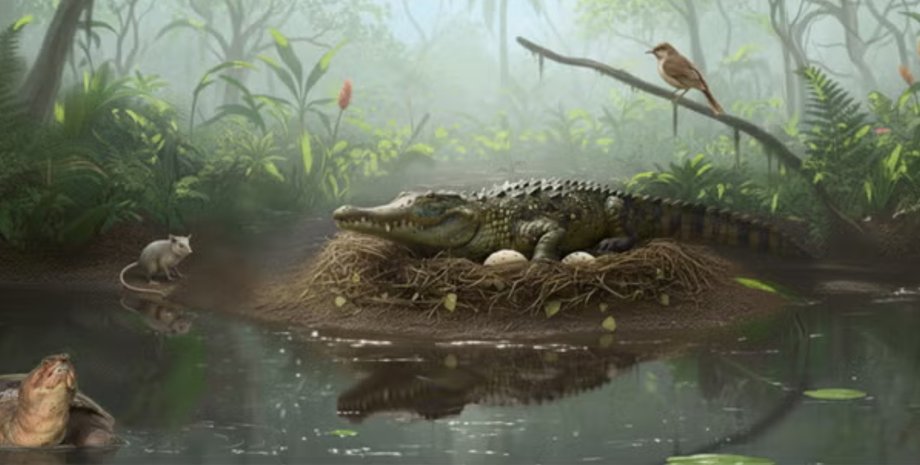 крокодил, древний крокодил, крокодил на дереве, крокодилы австралия