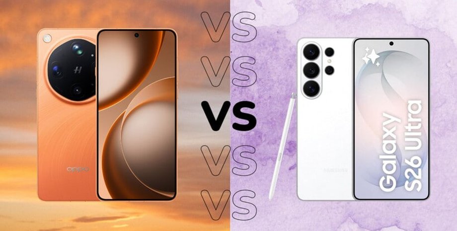 Флагмани Oppo та Samsung Oppo Find X9 Ultra проти Samsung Galaxy S26 Ultra