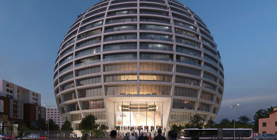 шар, дом-шар, архитектура, строительство, дома будущего