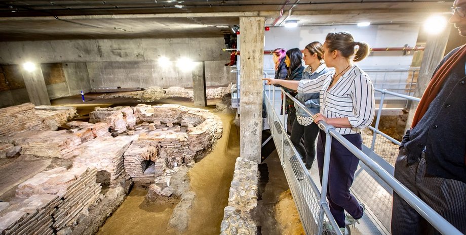 древний рим, лондон, древнеримская вилла, развалины, археология, вилла