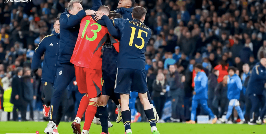 серии пенальти Реала vs Ман Сити, АНдрей Лунин