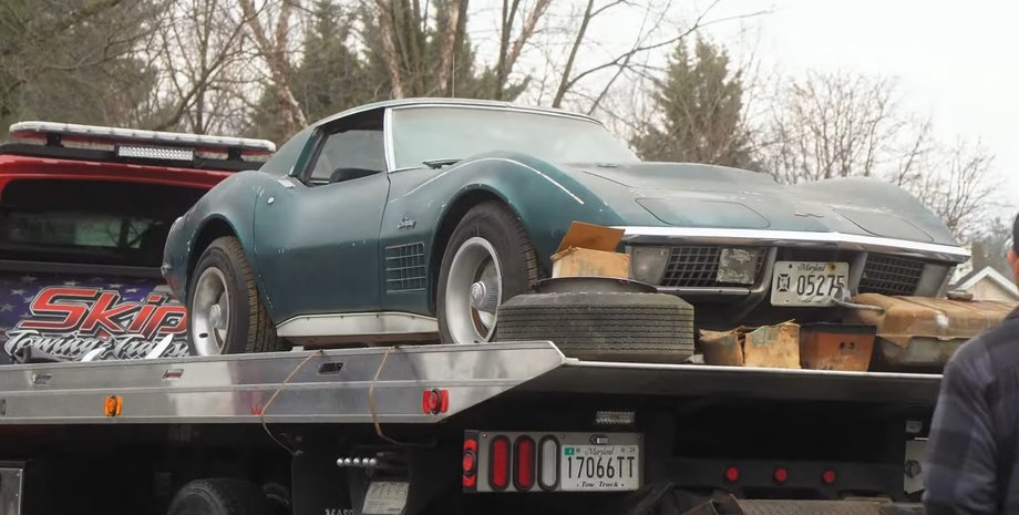 Chevrolet Corvette 1971, Chevrolet Corvette, Chevrolet Corvette LS6, заброшенные авто