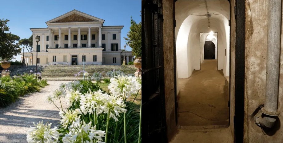 Бункер Муссоліні в Італії, бункер Муссоліні, Беніто Муссоліні, сім'я Муссоліні, три бункери, вілла в Римі, сімейний притулок