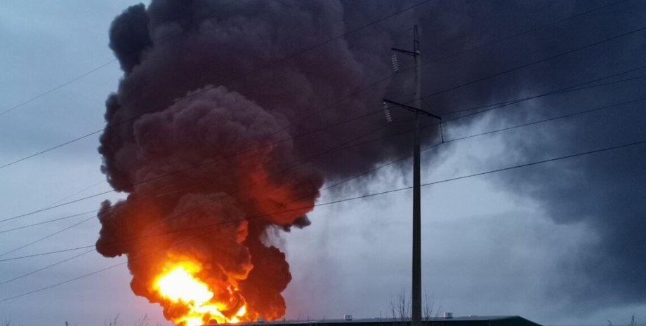 пожар, нефтебаза