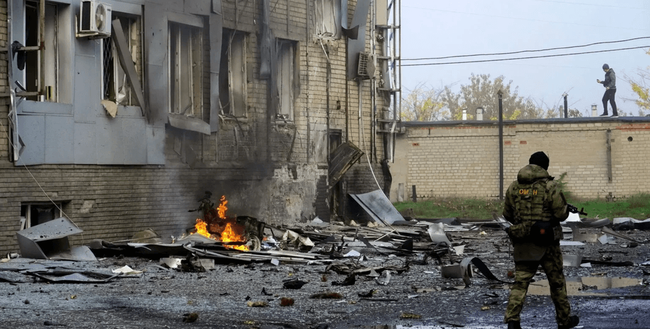 мелитополь, взрыв, пожар, военный