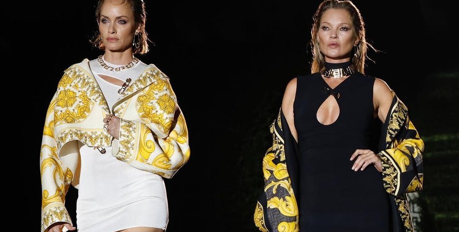 Fendace, кейт мосс, Амбер Валетта, тиждень моди, тиждень моди в Мілані, колаборація Fendi та Versace