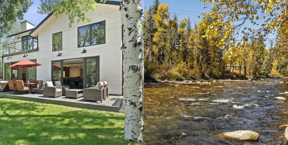 Супруги из США превратили заброшенный дом рядом с рекой в горах в роскошное жилье