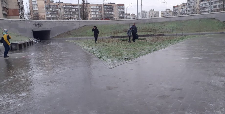 погода в киеве, Гололед, Киев