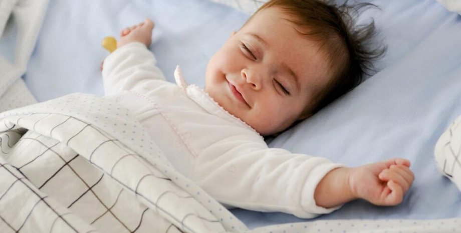 ребенок, кровать, постель, фото