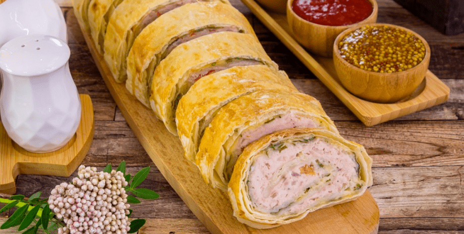 рулет из лаваша рулет, закуска, еда, блюдо, соус