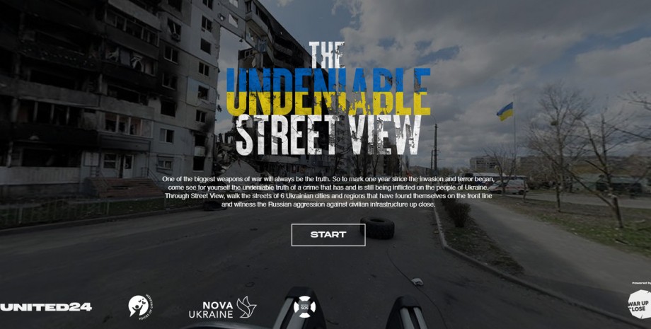 United24, карта, Street View, російська агресія