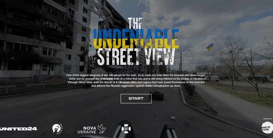 United24, карта, Street View, российская агрессия