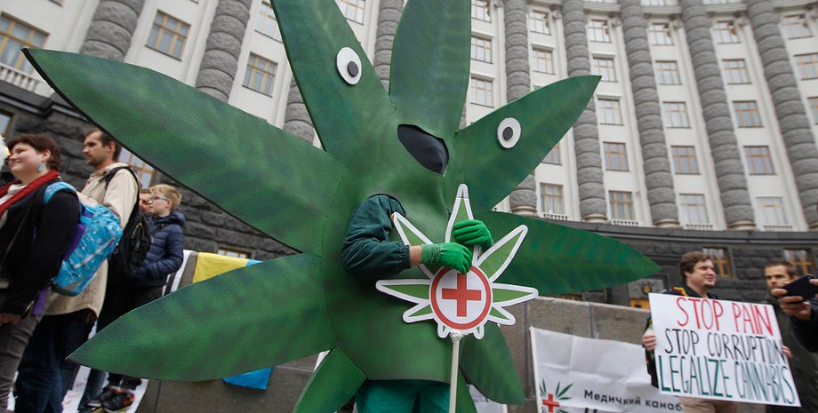 легализация каннабиса, лечебный каннабис, акция у здания кабмина в киеве