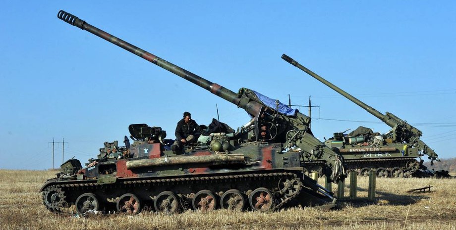 САУ "Пион" / Фото пресс-службы Минобороны Украины