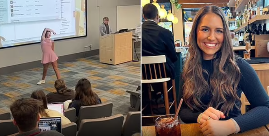 Студентка станцевала перед преподавателем, университет, курьезы, интересные задания, TikTok, приколы, США, видео