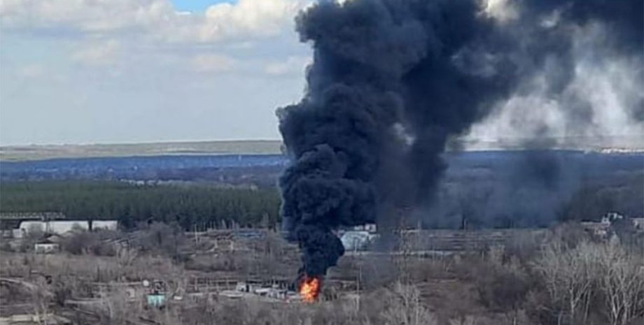 ТЭС, Счастье, Луганск, пожар, артобстрел