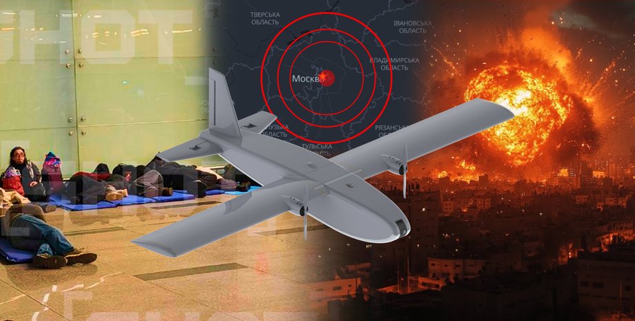 атака бпла москва, московский аэропорт, дроны москва, атака украинских дронов, атака украинских дронов