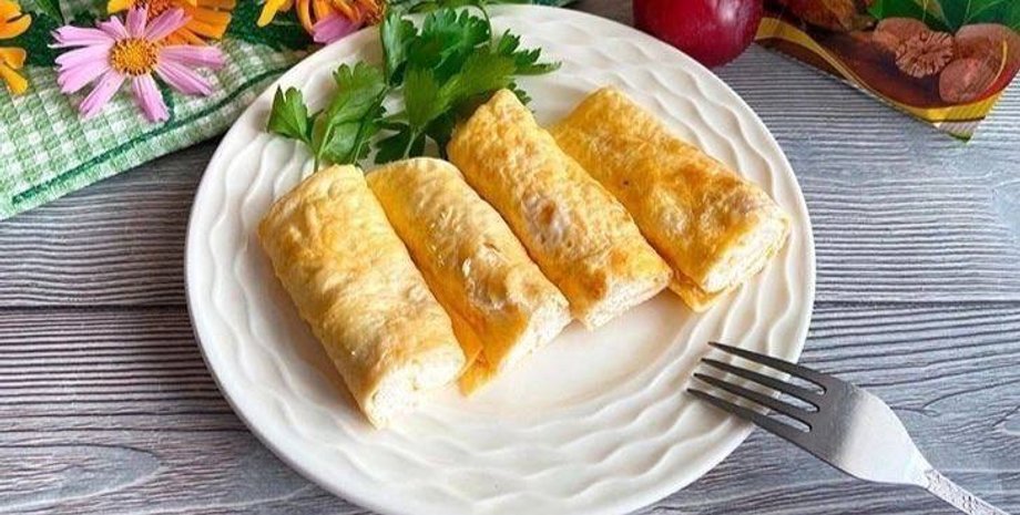 омлет с творогом