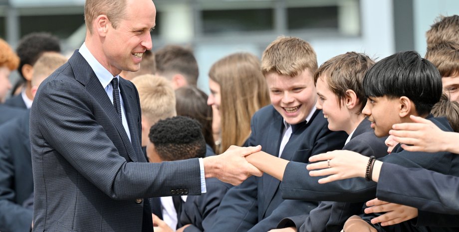 принц Уильям, школьники