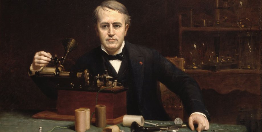 портрет Томаса Едісона