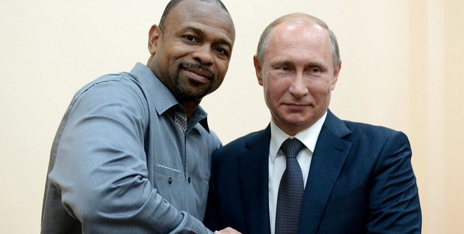 Рой Джонс мл. и Владимир Путин в Крыму / Фото: Facebook.com/theofficialroyjonesjr