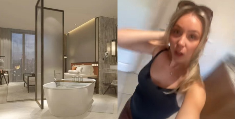 Ванная комната без дверей в гостиничном номере Ванная комната без дверей в гостиничном номере становится трендом