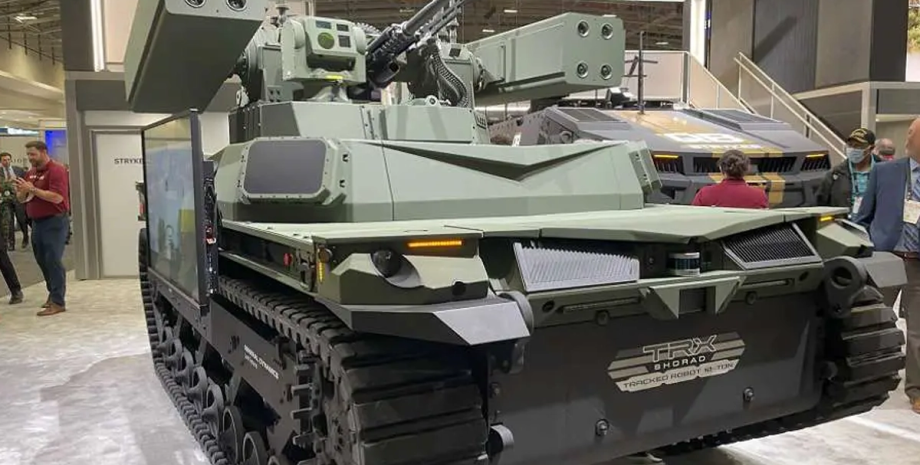 A fully unmanned machine is equipped with two Stinger missile installations and ...