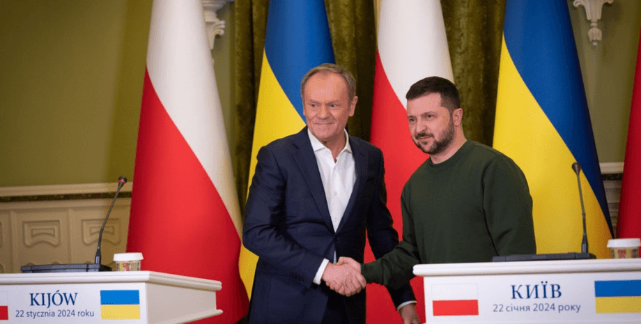 Дональд Туск, Владимир Зеленский, фото