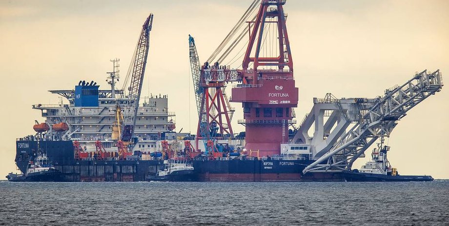 судно, баржа, трубоукладчик, санкции, фортуна, северный поток