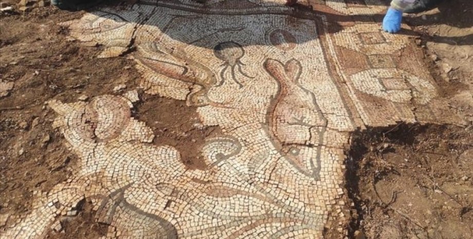 Мозаїки римської епохи, Археологічне відкриття в Туреччині, Розкопки на віллі Рустика, Антична мозаїчна плитка для підлоги, Історичні знахідки Мардіна