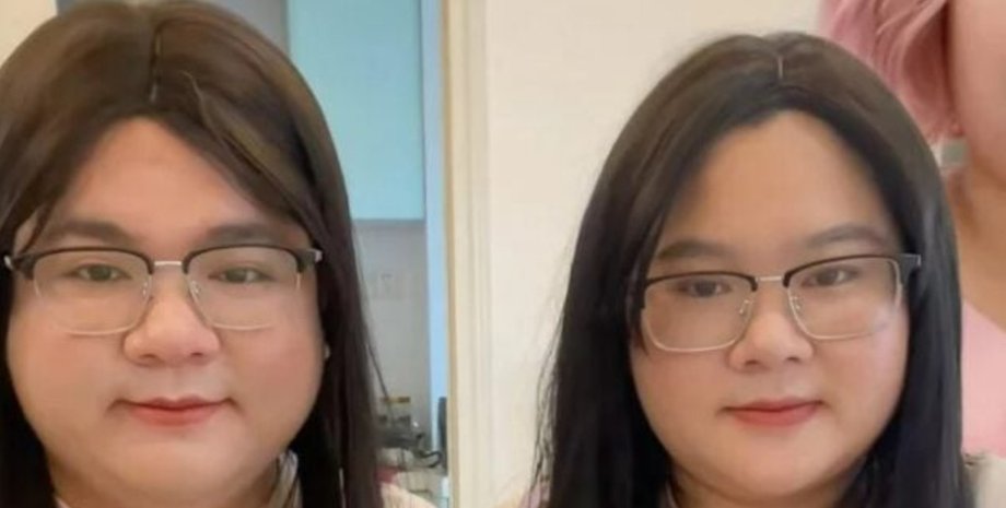 Молода подружня пара з Китаю, чоловік і дружина з однаковими рисами обличчя