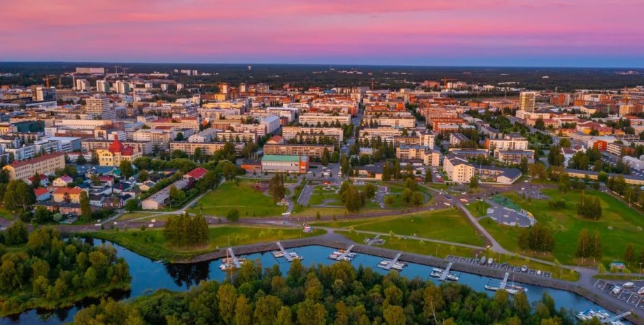 місто Оулу в Остроботнії регіон гостроботнія фінляндія