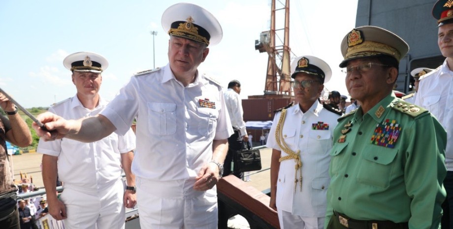 військові навчання ВМФ Росії та М'янми