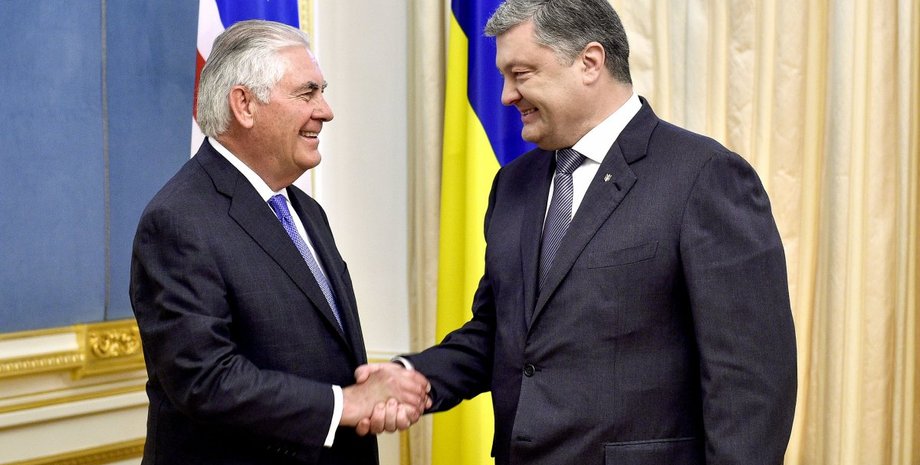 Рекс Тиллерсон и Петр Порошенко / Фото: УНИАН