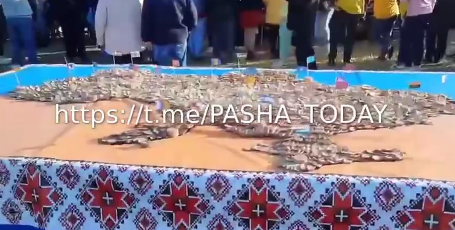 Україна, карта, ковбаса,