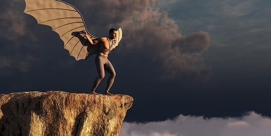 крылья, крылья у людей