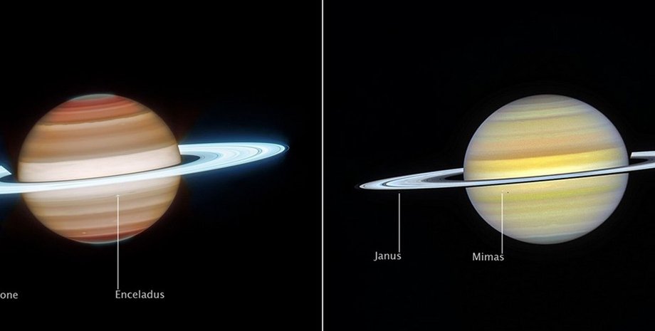 Сатурн Хаббл Уэбб