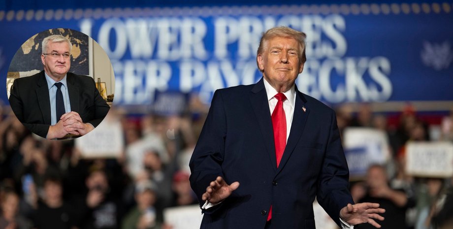 Президент США Дональд Трамп та глава МЗС Андрій Сибіга