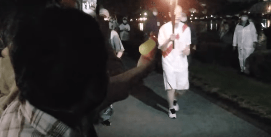 Олимпийский огонь, обстрел, Токийские игры 2020