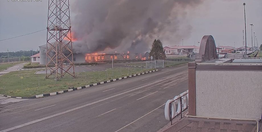 нехотеевка кпп, нехотеевка таможня, нехотеевка взрыв, взрывы в нехотеевка, пожар в нехотеевке