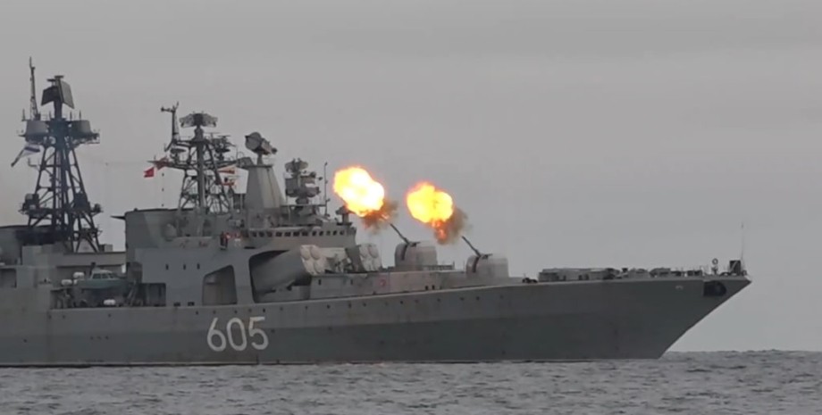 корабль ВС РФ, Черноморский флот, Черное море, обстрелы городов Украины, ракетный удар