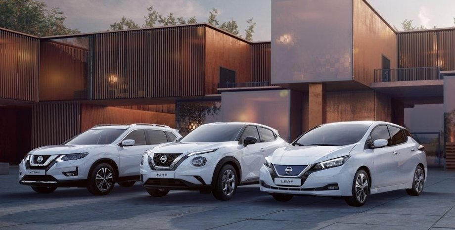 Nissan в Украине, продажи Nissan, Nissan Juke, Nissan Qashqai, Nissan X-Trail, Nissan Leaf