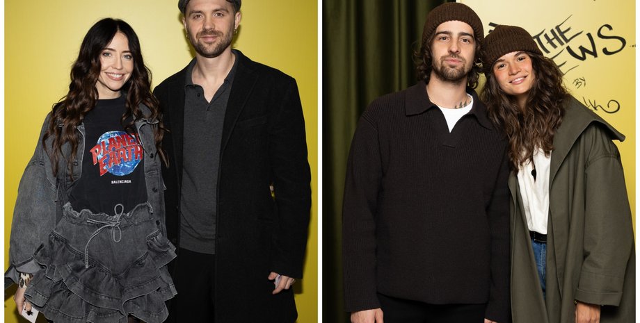 Міша Кацурін з Надею Дорофєєвою та Володимир Дантес з Дашею Кацуріною, захід Монатіка