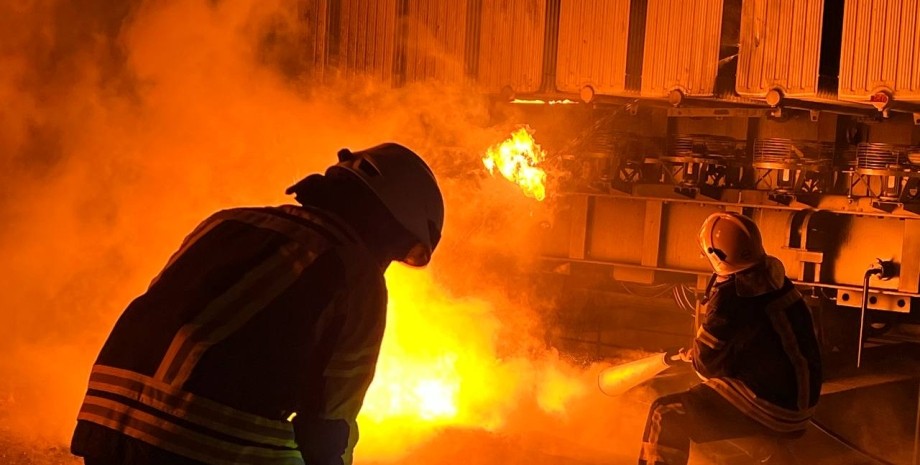 Пожар, ГСЧС, Украина, фото