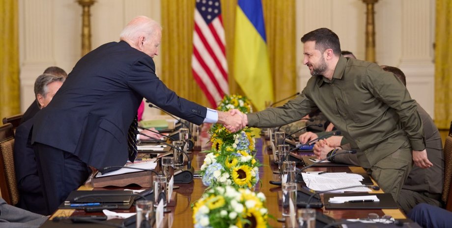 Владимир Зеленский, Джо Байден, президент США, президент Украины, военная помощь, война РФ против Украины